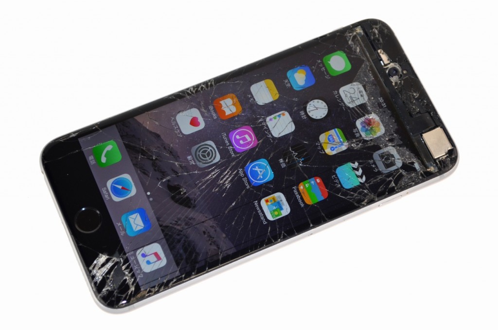 Apple iPhone 画面割れ スペースグレー （Apple iPhone X 256GB 