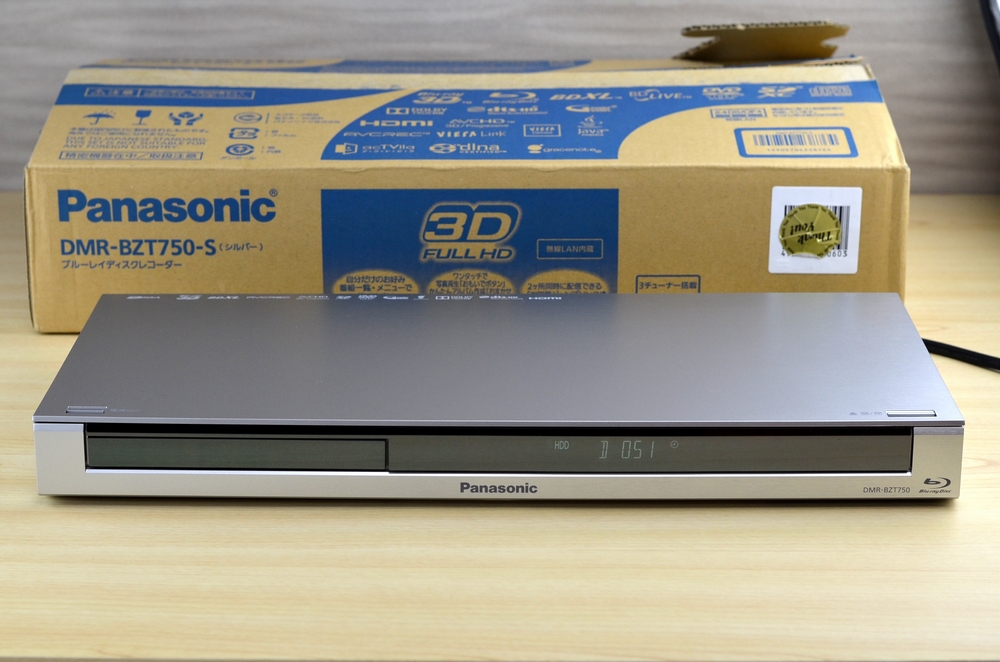 パナソニック 3チューナー ブルーレイレコーダー DMR-BZT750-S（HDD  