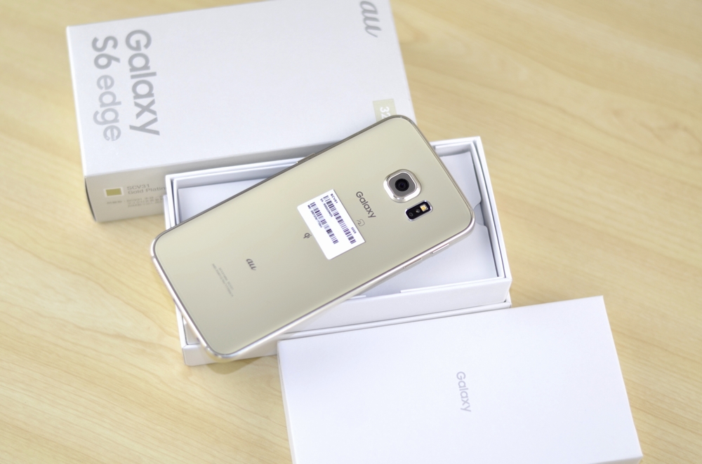 au SCV31買取ました！SIMフリー 32GB Galaxy S6 edge、SIMロック解除スマホ高額買取中！福岡ジャンク品ジャパン